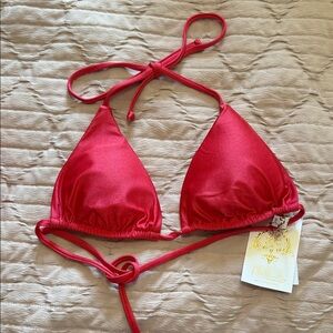 BECCA Vibrant Pink Bikini Top Medium